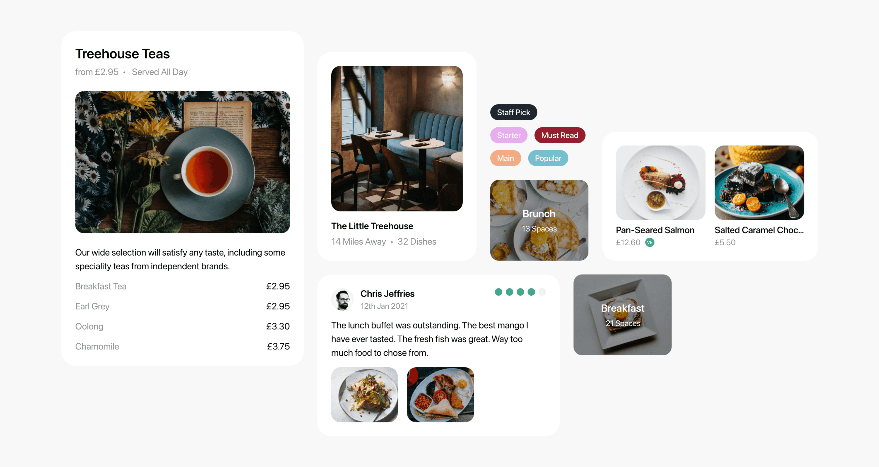 Snackspace components showcase
